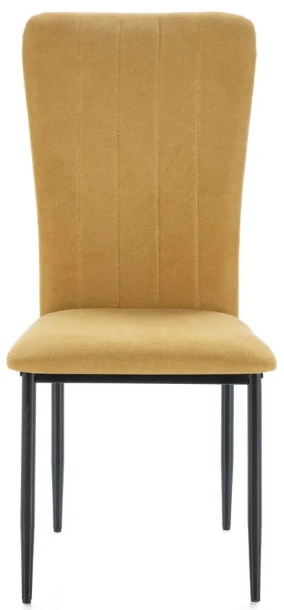 Set di sedie da pranzo color senape 4 pz pezzi Holly - Marckeric
