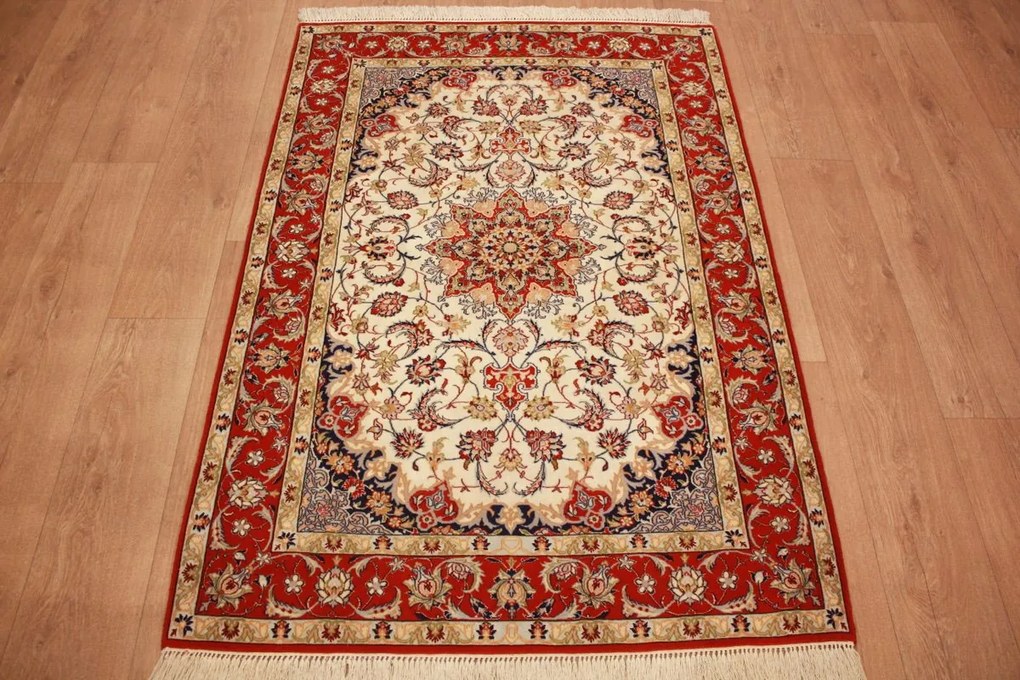 Isfahan Tappeto 160x110 (Iran) Annodato A Mano