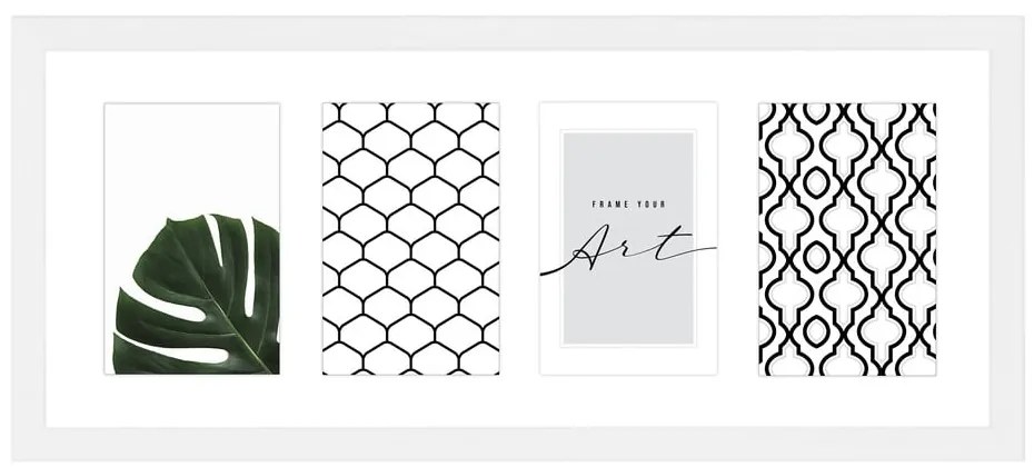 Cornice da parete in plastica bianca 50x20 cm - knor