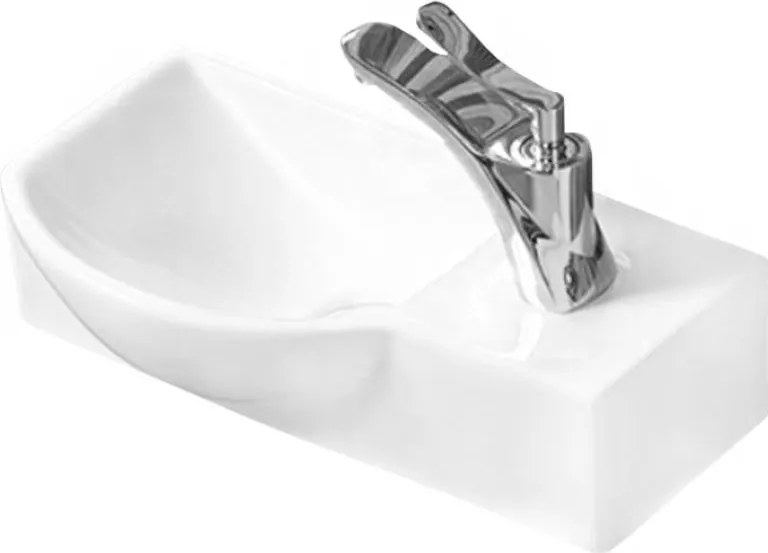 Mexen Hugo lavabo da appoggio sinistro 40 x 22 cm, bianco - 21254000L