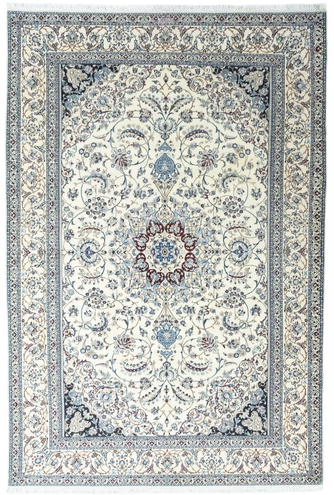 Nain Tappeto persiano 210x310 Beige (Iran) Annodato A Mano