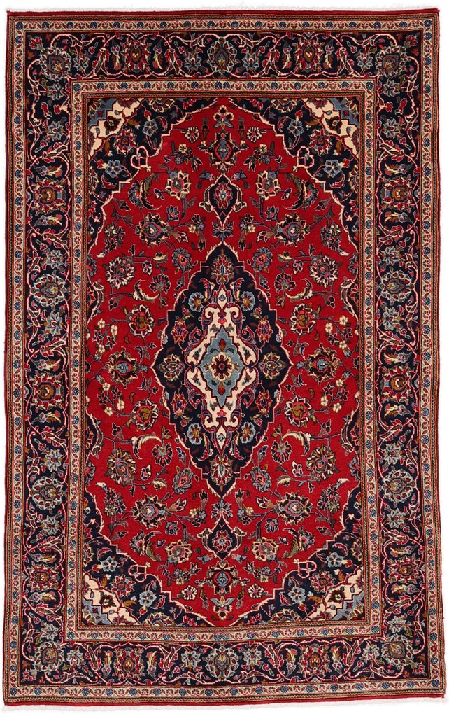Kashan Tappeto 140 x 220 (Iran) Annodato A Mano