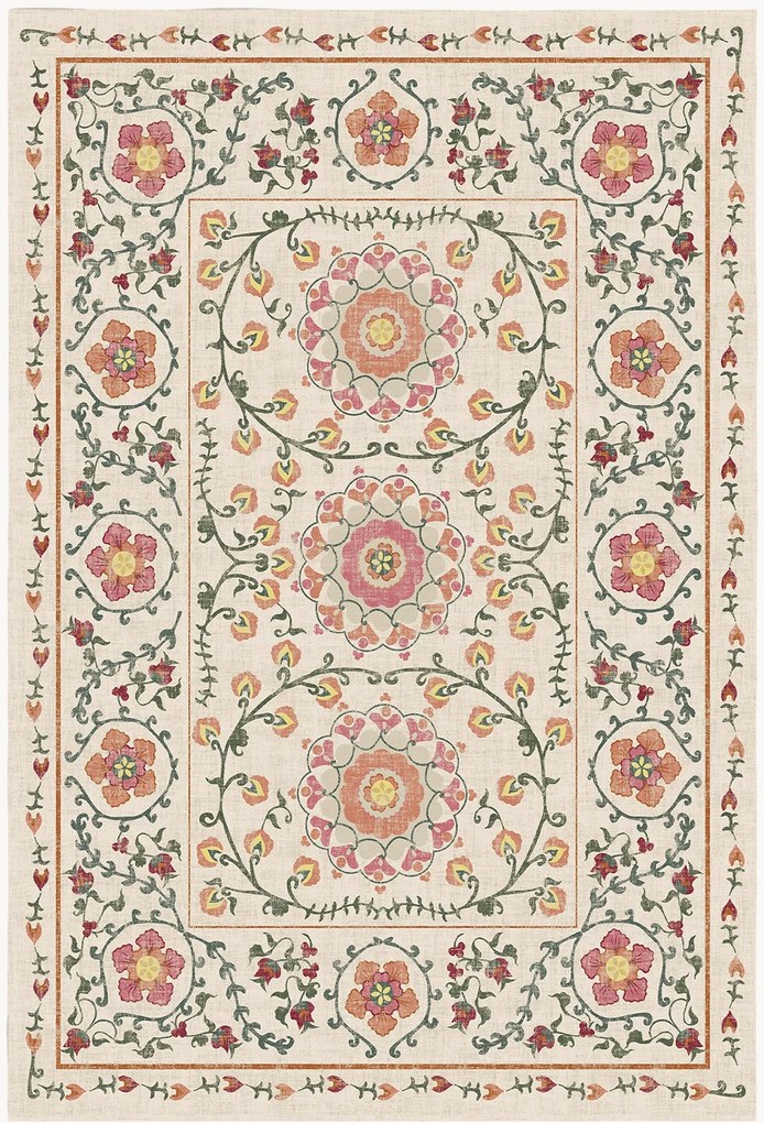 Tappeto lavabile Suzani