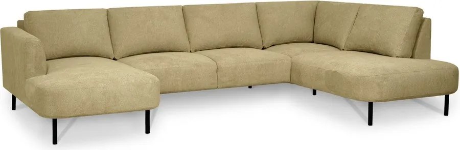 Divano angolare giallo ocra (angolo destro/"U") Hero - Scandic