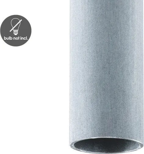 Lampadario a cavo SAGA 1xE27/40W/230V grigio
