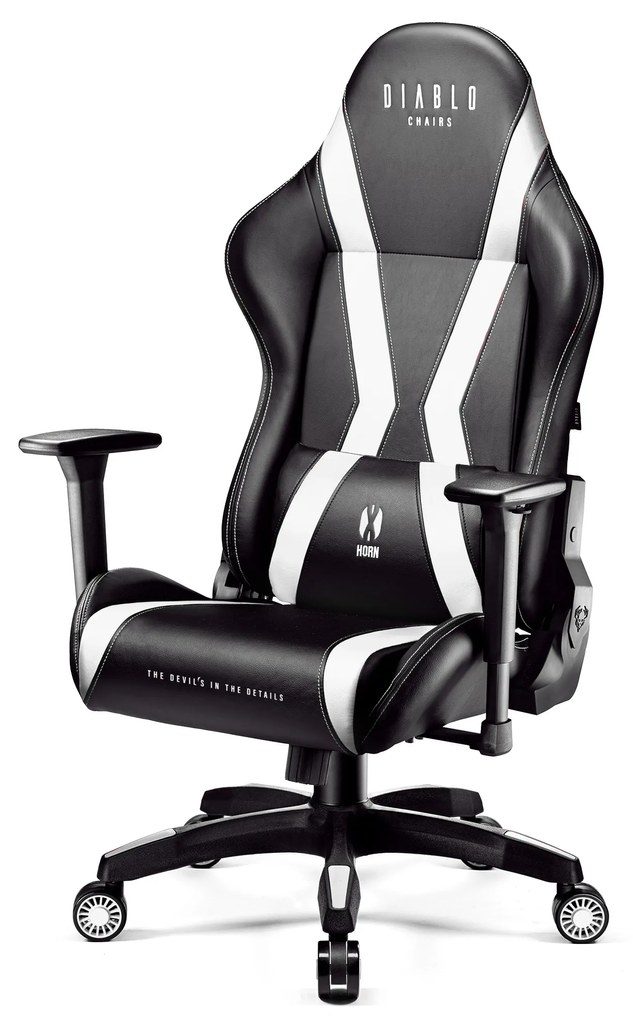 Sedia da bambino Diablo X-Horn 2.0 Kids Size: Nero-Bianco