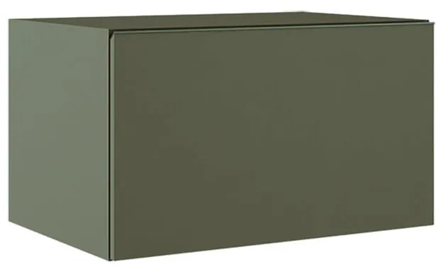 Mobile da bagno sospeso sotto lavabo L 60 x H 35 x P 45 cm marrone laccato opaco, 1 cassetto VISOBATH element