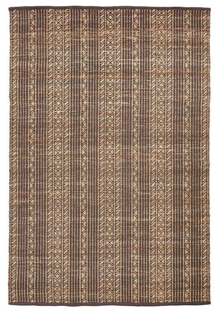 Kave Home - Tappeto Sinta in juta jacquard marrone 200 x 300 cm