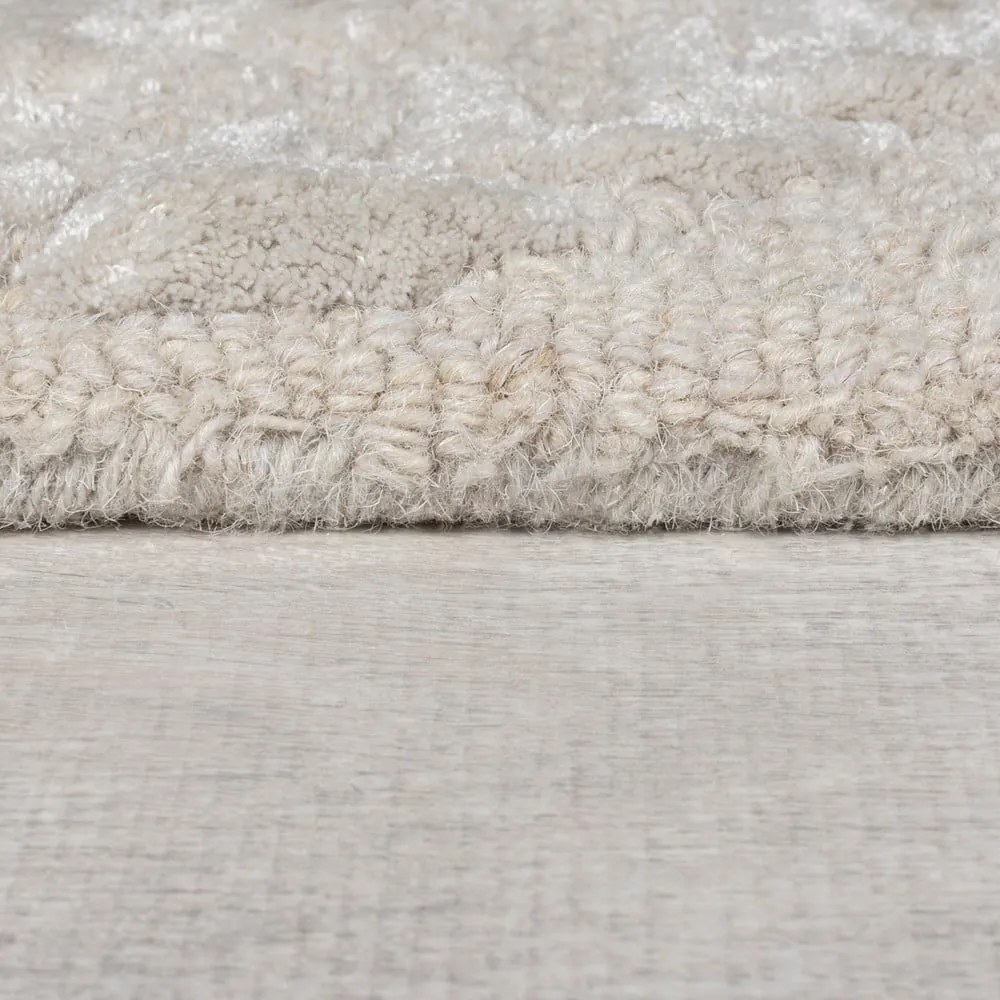 Tappeto greige in misto lana tessuto a mano 160x230 cm Sloane – Flair Rugs