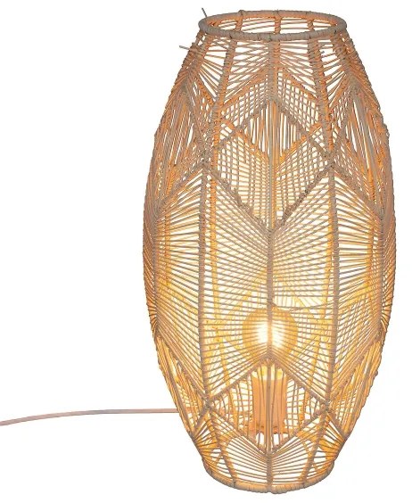 Atmosphera - Lampada con piedistallo KITA 1xE27/40W/230V rattan