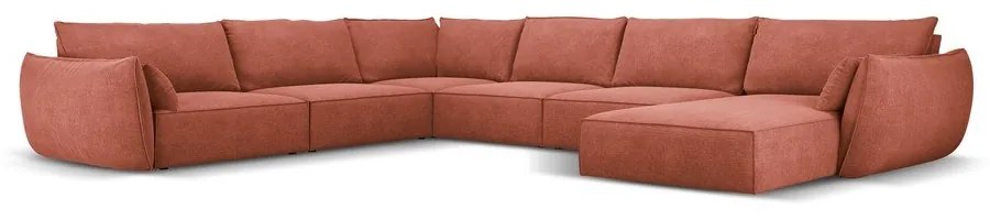Divano angolare rosso (angolo sinistro) Vanda - Mazzini Sofas