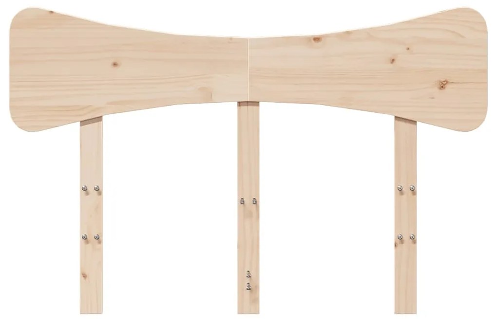 Testiera 120 cm in legno massello di pino