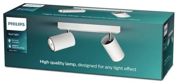 Philips - Luce Spot KOSIPO 2xGU10/5,5W/230V bianco