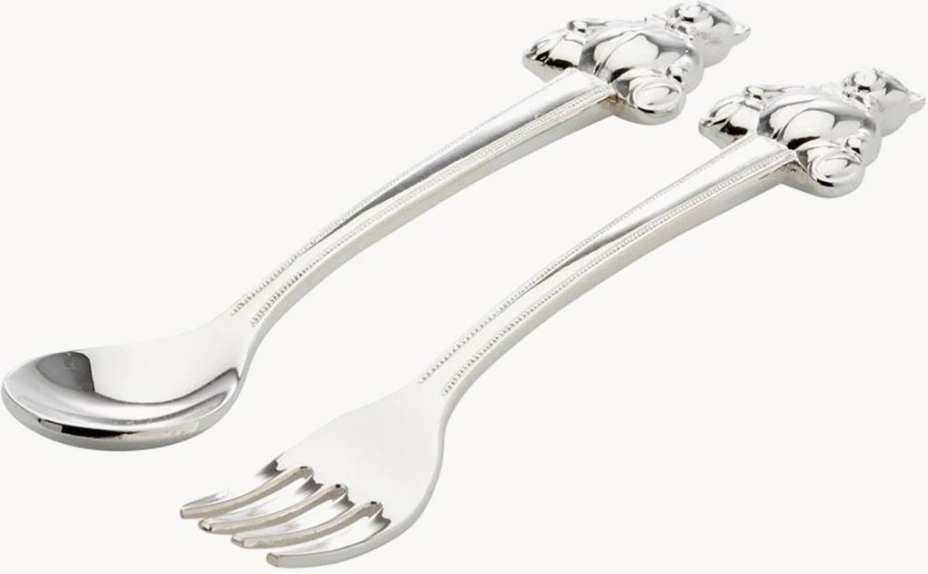 Set di 2 posate per bambini placcate in argento Alwin