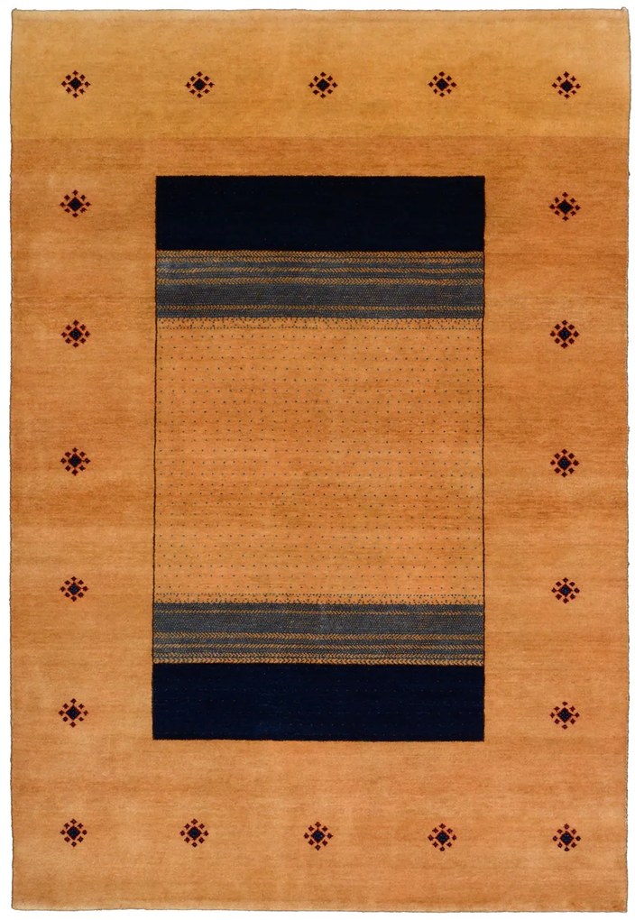 Loribaft Tappeto 180x120 Beige (Indian) Annodato A Mano