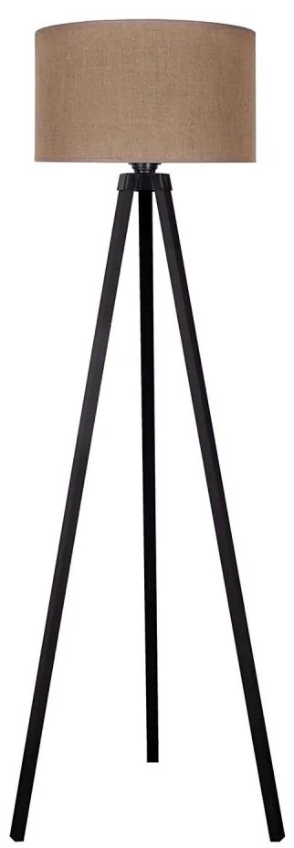 Duolla - Lampada con piedistallo 1xE27/60W/230V diametro 44 cm marrone/wenge