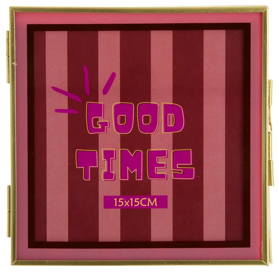 Portafoto 15x15 cm Good Times oro