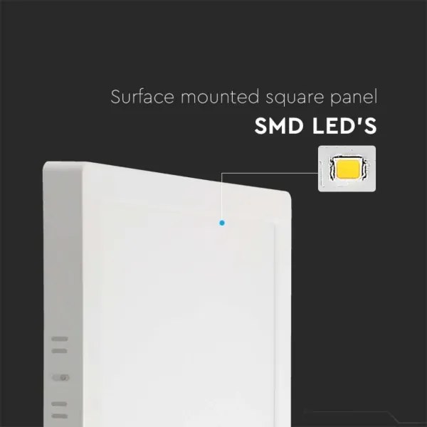 Plafoniera LED LED/18W/230V 6500K 21,4x21,4 cm bianco