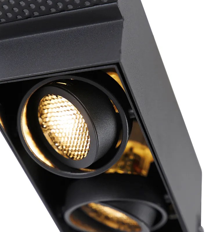 Faretto incasso nero orientabile e girevole Trimless 2-spot - Oneon Honey