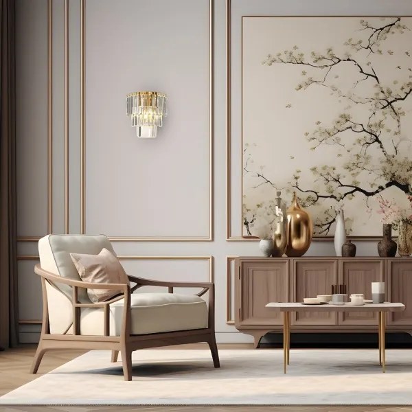 Applique MILANO 2xE14/40W/230V oro