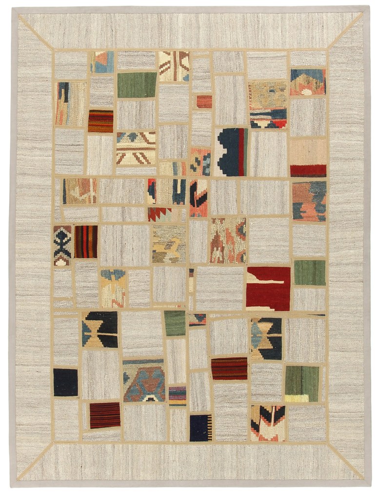 Kilim Tappeto 200x150 (Iran) Tessuto A Mano