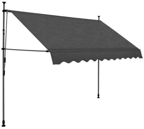 Tenda da Sole Retrattile Manuale con LED 300 cm Antracite