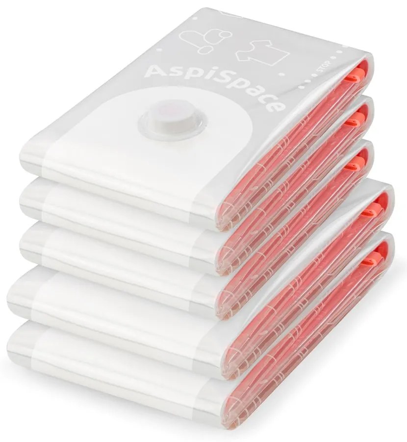 Sacchetti per il vuoto in set da 5 pezzi Aspispace M/L - Compactor