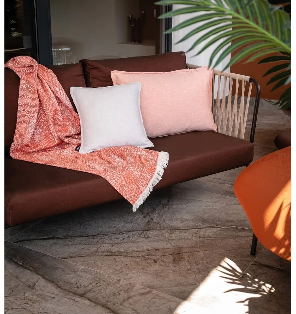 Plaid rosso con cotone Dotty , 140 x 180 cm Diamond - Euromant