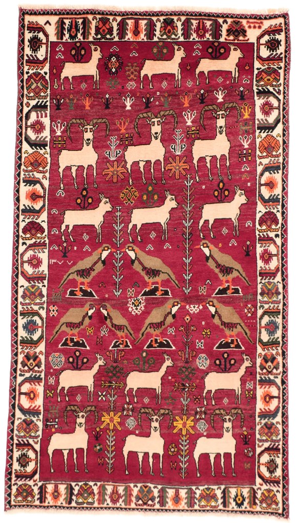Gashghai Tappeto persiano 220 x 120 (Iran) Annodato A Mano