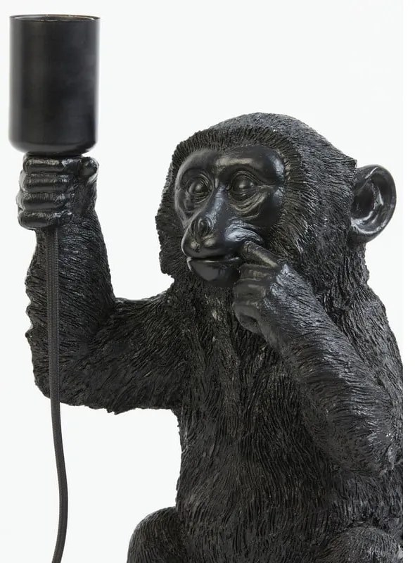 Lampada da tavolo nera (altezza 34 cm) Monkey - Light & Living