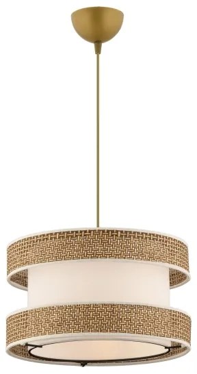 Lampadario con cavo HALO 1xE27/60W/230V crema/beige