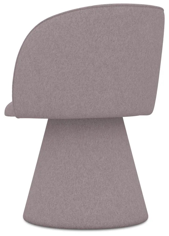 Sedia da pranzo lavanda in imbottito Maia – Makamii