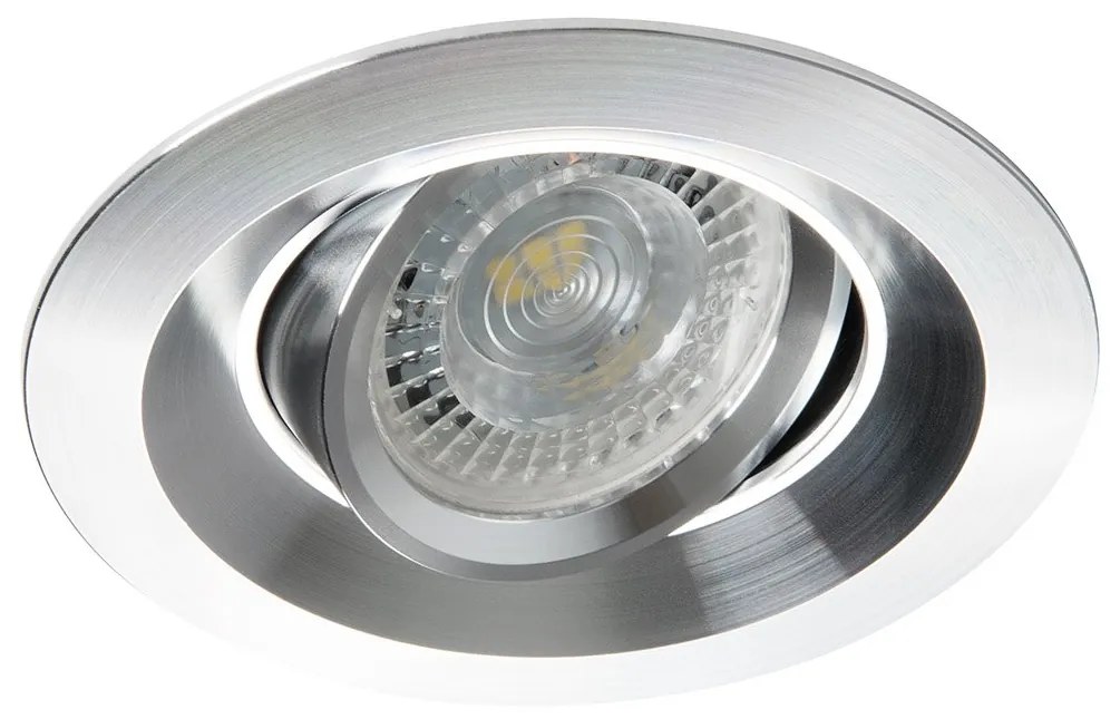 Faretto Incassowind Orientabile Tondo Metallo Alluminio 1 Luce Gu10