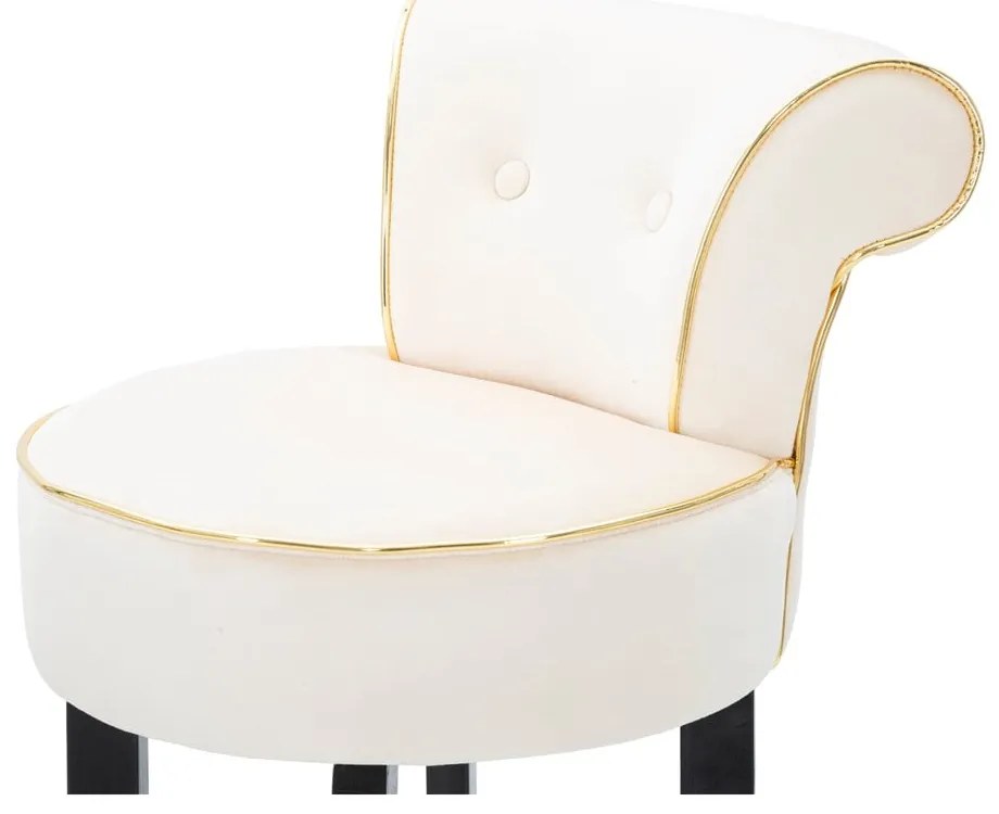 Sgabello da bar in velluto crema 96 cm Luxy - Mauro Ferretti