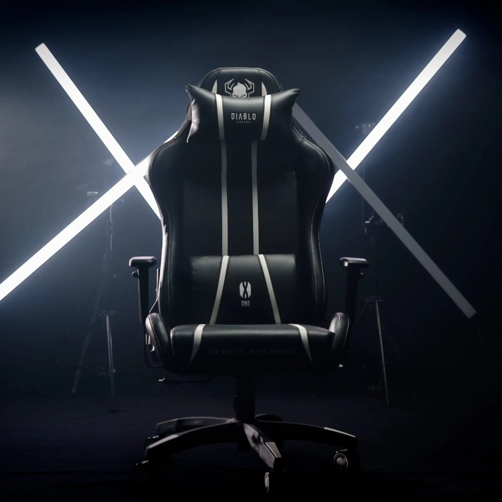 Sedia da gaming Diablo X-One 2.0 Normal Size: Bianco-Nero