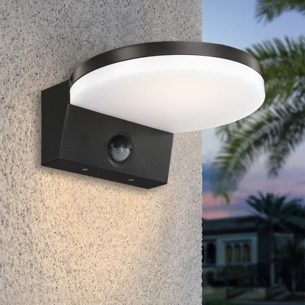 Top Lampada - LED Applique da esterno con sensore LED/15W/230V IP65 nero