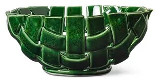 Plait Bowl Ø24 Emerald Verde - Ferm Living