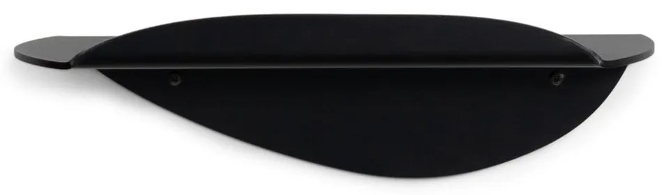 Mensola nera in metallo 34 cm Pipa – Spinder Design