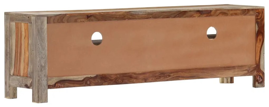 Mobile porta tv in legno massello di sheesham 130x30x40 cm