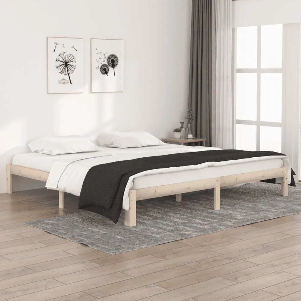 Giroletto İn Legno Massello Di Pino 200x200 Cm /