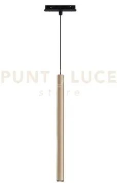 Sospensione tubo/grande per binario magnetico oro led 3000k 468lm 6w