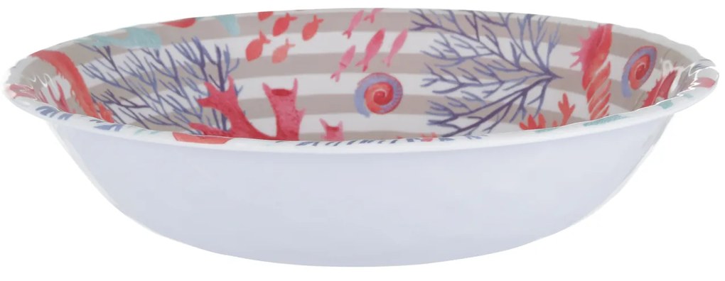 Insalatiera 30 cm in melammina corallo