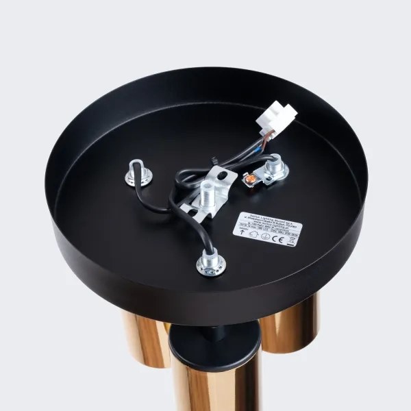 Sollux SL.1385 - Faretto WINX 3xGU10/10W/230V nero/oro