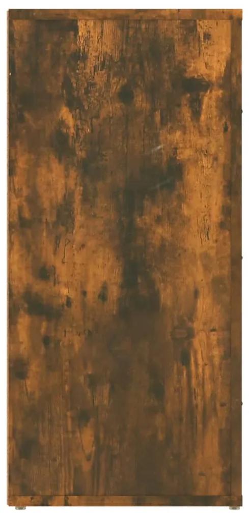 Credenza rovere fumo 40x33x70 cm in legno multistrato