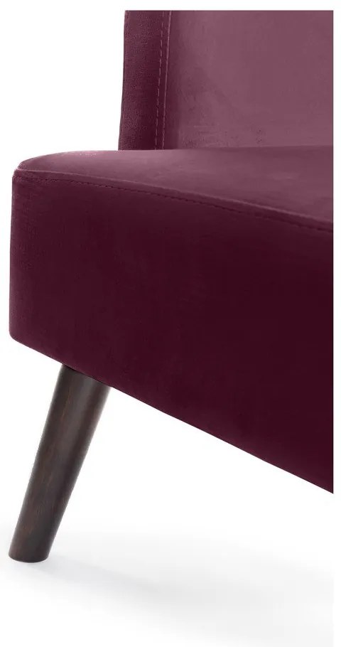 Poltrona in velluto viola Noemye - Bonami Essentials