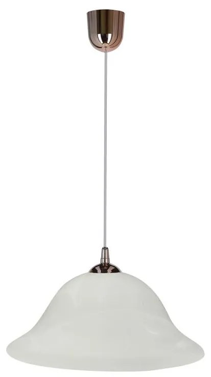 Lampadario a sospensione con filo VERA 1xE27/60W/230V rame/bianco