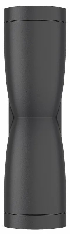Applique Conica a Clessidra Bidirezionale, IP65 GU10 - Nera Colore del corpo Nero