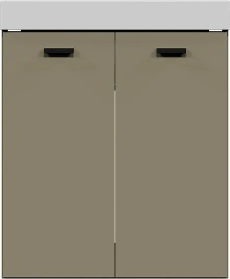 Mobile da bagno a terra L 70 x H 50 x P 50 cm corda, 2 ante COLAVENE Alaqua