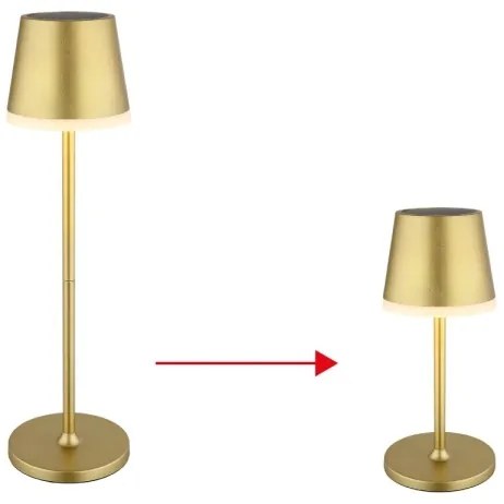 Globo 36637GM - Lampada LED solare LED/0,6W/3V 3000K IP44 oro