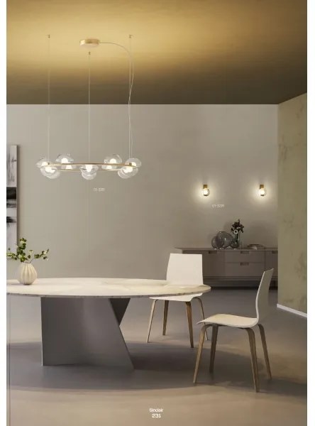 Redo 01-3240 - Applique a LED SINCLAIR LED/6,5W/230V CRI 93 IP21 nero